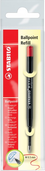 Kugelschreiber - Großraummine - STABILO Ballpoint Refill - Einzelmine - rot
