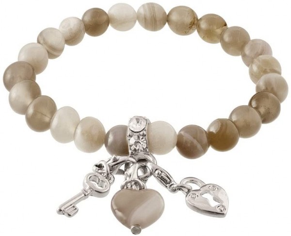 Crystals Echtstein-Armband, Stein, Achat, 10 x 6.5 x 0.5 cm