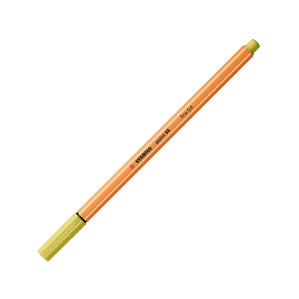 Fineliner - STABILO point 88 - Einzelstift - senf