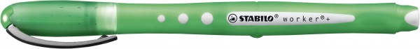 Tintenroller - STABILO worker+ colorful - medium - Einzelstift in grün