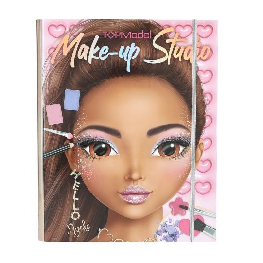 Depesche TOPModel - Makeup Kreativ -Mappe, mit Model Motiven zum Selbstgestalten, inkl. Make Up Palette und Pinseln
