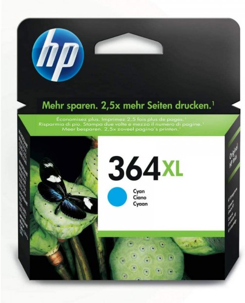 Tintenpatrone 364XL cyan für Photosmart C5380,6380,D5460,