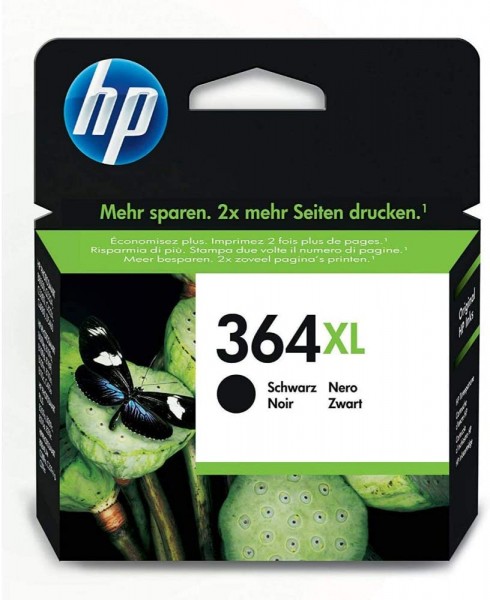 HP 364XL schwarz Original Druckerpatrone mit hoher Reichweite für HP Deskjet; HP Photosmart; HP Officejet