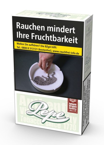 Pepe Zigaretten Fine green L-Box Einzelpackung á 20 Stck