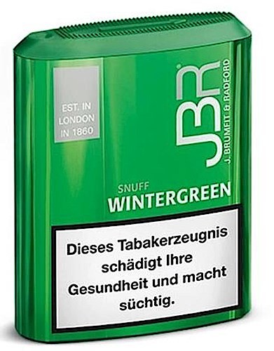 JBR Wintergreen Schnupftabak Snuff (Dose á 10g)