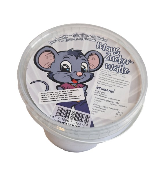 Zuckerwatte | Mauszuckerwatte im Eimer | 50g