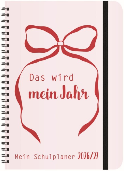 Schülerkalender Mein Jahr 2026/2027: mit 12-monat.-Kalendarium von August 2026 bis Juli 2027. Pro Woche 2 Seiten mit viel Platz für Notizen. Format 14