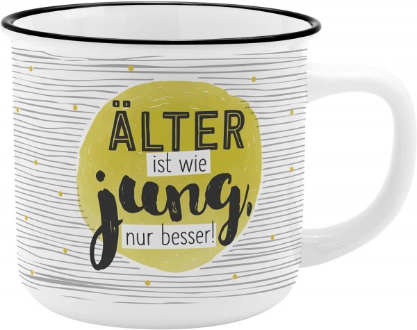 GRUSS &amp; CO 47519 Becher ""ÄLTER ist wie jung, nur besser""