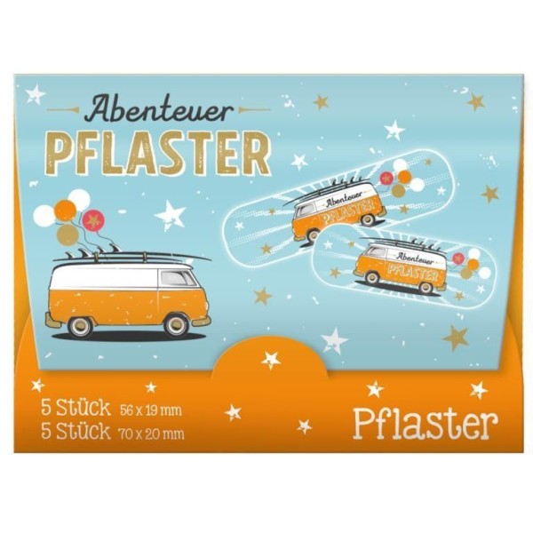 Pflaster Set Motiv ""Abenteuer Pflaster Bus"" - Sheepworld AG Happylife