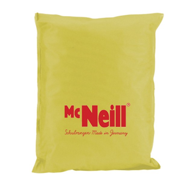 Regenhaube gelb mit Druck