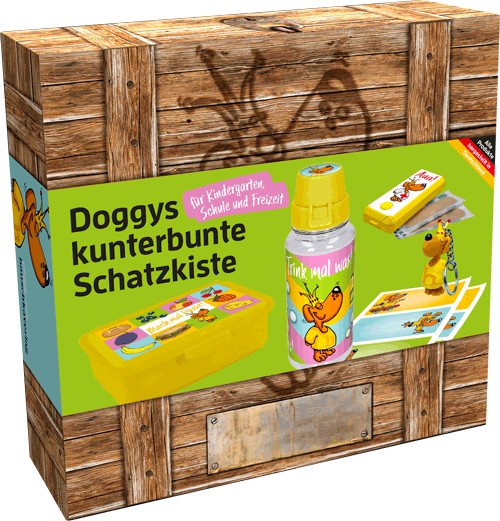 Doggys kunterbunte Schatzkiste - mit vielen Extras für Schule, Freizeit oder Kindergarten