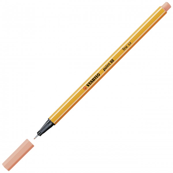 Fineliner - STABILO point 88 - Einzelstift - apricot