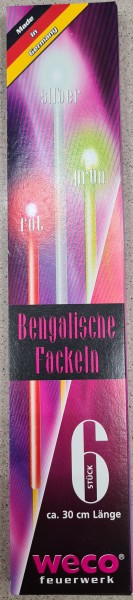 Weco Bengalische Fackeln Jugendfeuerwerk ca. 30cm