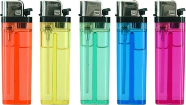 Feuerzeug Einweg mit Reibrad Transparent 1 Stck