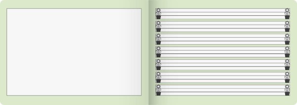 Brunnen Geschichtenheft Klasse 1 (A5, 16 Blatt, Lineatur 1G) querformat