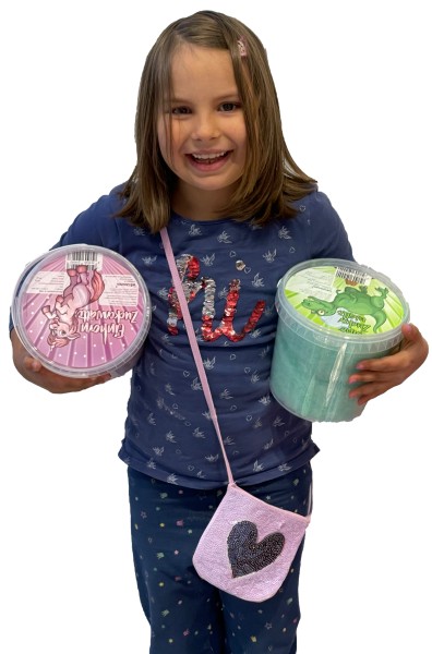 Zuckerwatte Poohh | Premium Qualität braune Zuckerwatte mit Cola Geschmack