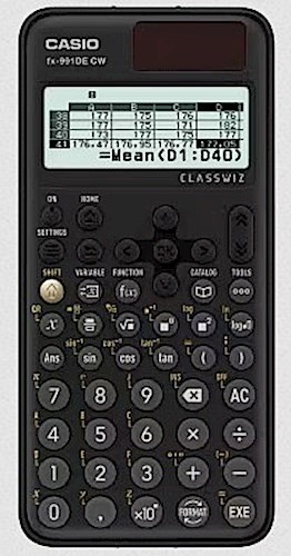 Casio FX-991DE CW ClassWiz technisch wissenschaftlicher Rechner, deutsche Menüführung