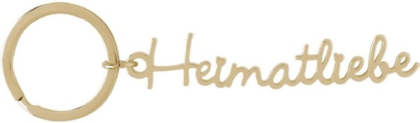 Sheepworld, Gruss und Co - 47053 - Schlüsselanhänger, Heimatliebe, Metall, Größe mit Schlüsselring: 9,6cm x 3cm, Farbe: Gold