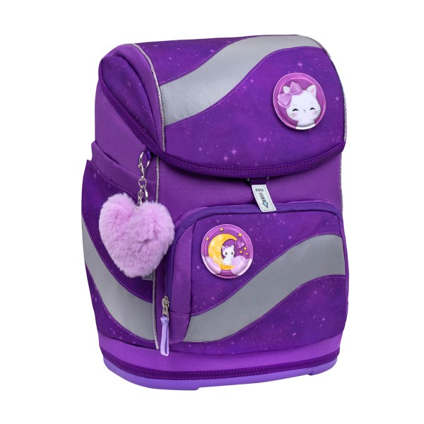 Belmil Smarty Schulranzen Set 4-teilig ""Purple Sky""