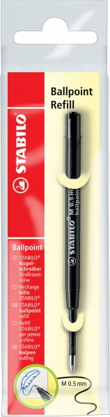 Kugelschreiber - Großraummine - STABILO Ballpoint Refill - Einzelmine - schwarz