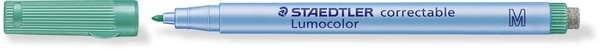 Staedtler Lumocolor Folienstift correct grün ""m""