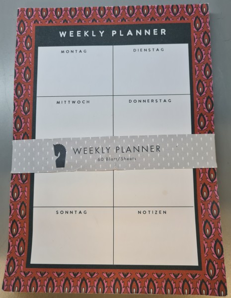 Rössler Papier Wochenkalender Tischplanner Cosima - ein Stück