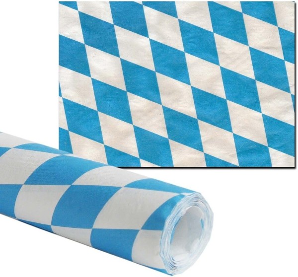 Damasttischtuchrolle Bayernraute 8m lang 1m breit