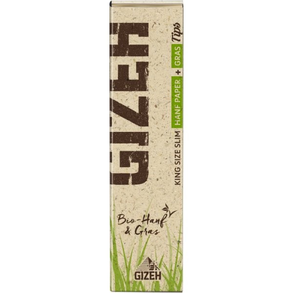Zigarettenpapier GIZEH Hanf &amp; Gras King Size Slim + Tips