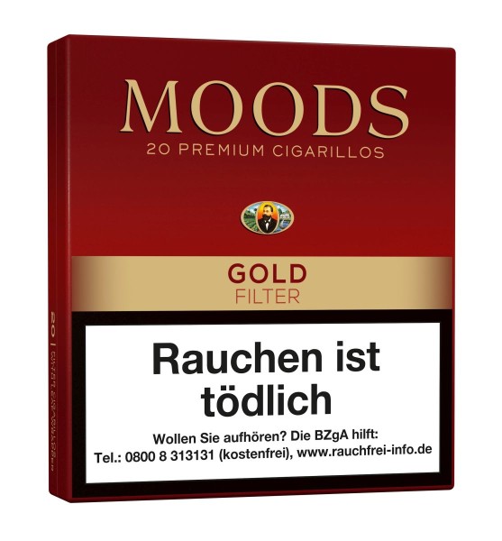 Dannemann Moods Golden Taste Zigarillos mit Filter Einzelpackung á 20 Stk.