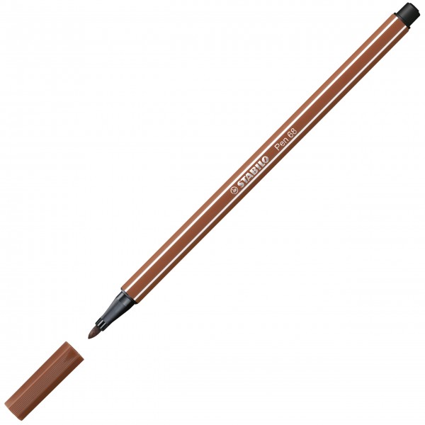 Premium-Filzstift - STABILO Pen 68 - Einzelstift - rötel