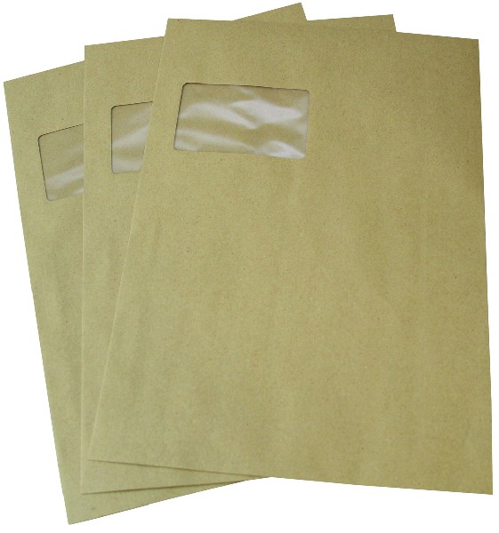 Büroring Versandtasche C4 mit Fenster SK Weiß/Natron 90g, 250er