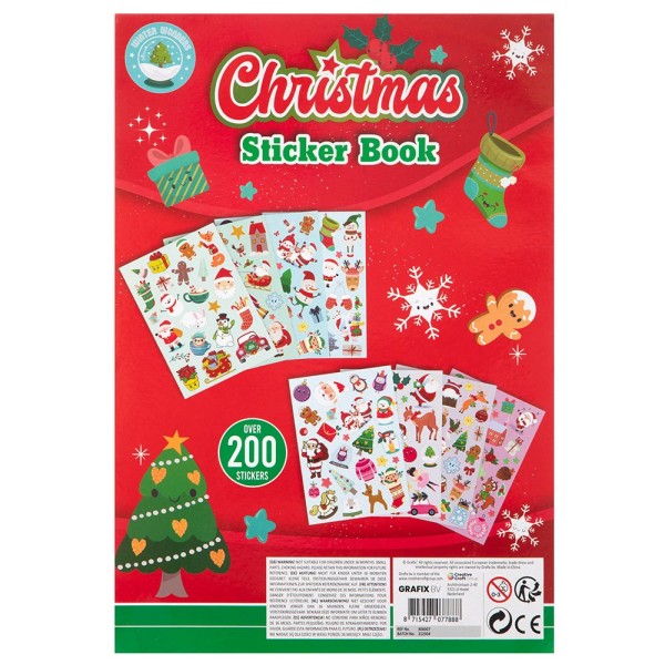 Stickerbuch Weihnachten Xmas für Kreative A4 mit über 200 Stickern Creative Craft