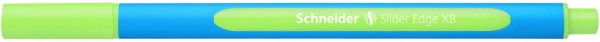 Schneider Schreibgeräte Kugelschreiber Slider Edge, Kappenmodell, XB, hellgrün, Schaftf.: cyan-hellgrün