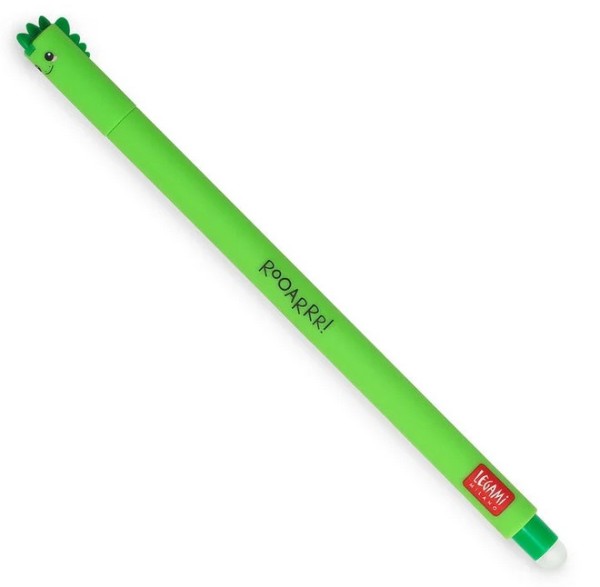 LEGAMI - löschbarer Gelschreiber, Dino, grüne Tinte, 1 stück (1er Pack)