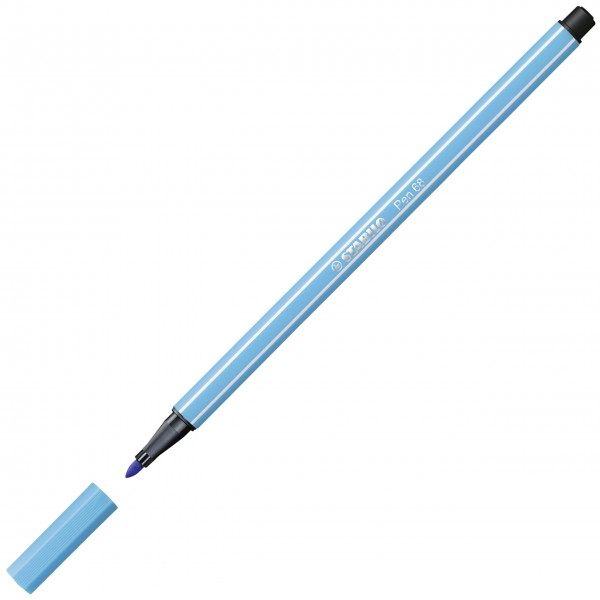 Premium-Filzstift - STABILO Pen 68 - Einzelstift - azurblau