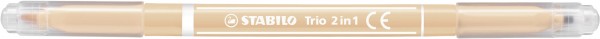 Filzstift und Fineliner in einem - STABILO Trio 2 in 1 - 10er Pack mit 10 verschiedenen Farben