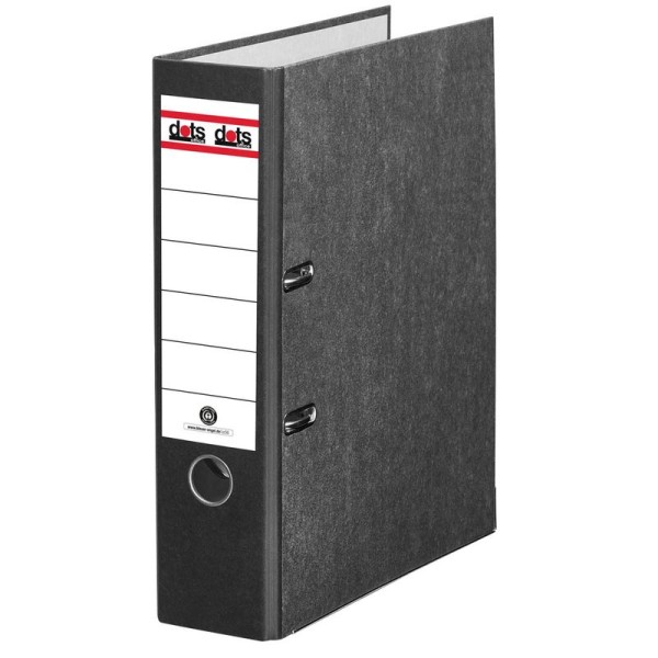 dots Ordner aus stabile Pappe, mit Wolkenmarmor-Papier uberzogen, Breit 8,0 cm