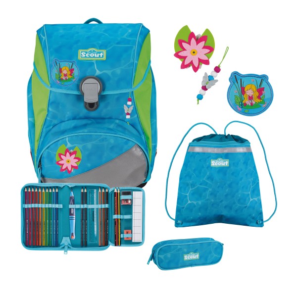 Scout Neo DIN Water Lily Schulranzen für Kinder 5-Teilig
