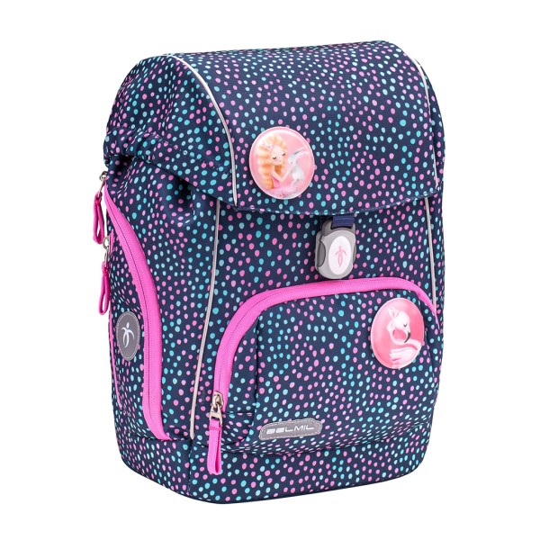 Belmil Comfy Schulranzen-Set 4-teilig ""Amazing Polka Dots 2""