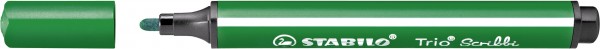 Gefederter Dreikant-Filzstift - STABILO Trio Scribbi - Einzelstift - grün