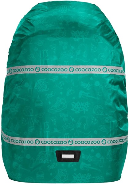Regenhülle coocazoo , Fresh Mint, Mint, reflektierend und wasserdicht, getapte Nähte, geeignet für Rucksäcke und Tornister, schützt vor Regen und Schm