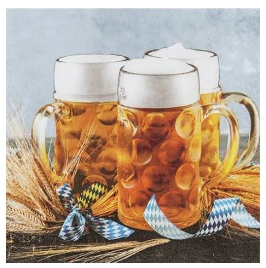 Masskrug - Servietten 33x33 cm