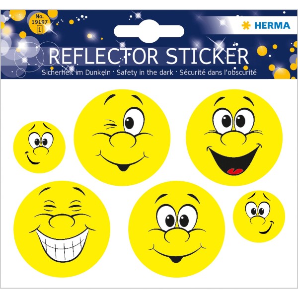 Reflektor Aufkleber Set á 6 Leuchtsticker - HERMA 19197