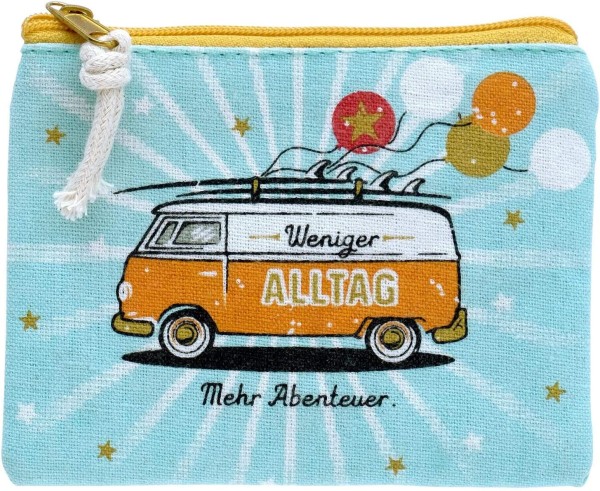 Geldbörse, Geldtäschchen Bus Weniger Alltag - Mehr Abenteuer.