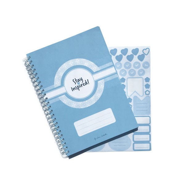 Terminplaner Ringbuch, Terminkalender Organizer 2022, DIN A5 Terminplaner ohne Datum in türkis mit Extra-Seiten für Jahresüberblick, Monatsüberblick,