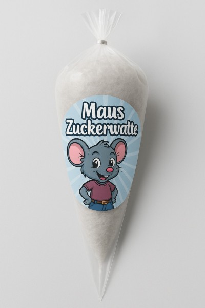 Zuckerwatte | Mauszuckerwatte im Poly-Spitzbeutel | 70g