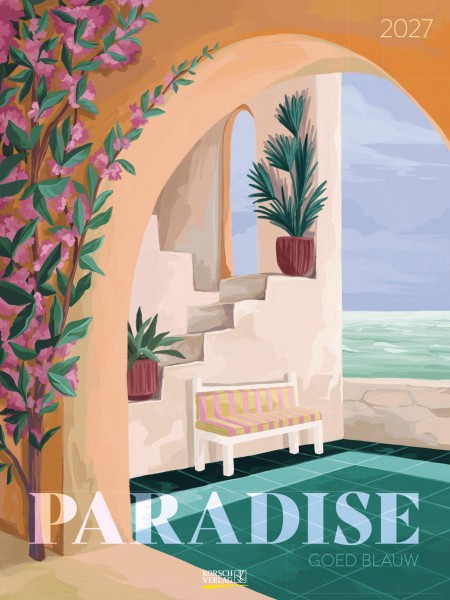 Paradise 2027: Großer Kunstkalender. Edler Wandkalender mit farbenprächtigen Kunstwerken von Goed Blauw. Kunst Gallery Format: 48x64 cm