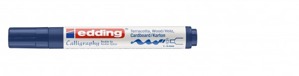 e-1455 CR calligraphy marker stahlblau