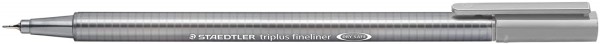 Staedtler 334-82 Fein-Liner und Pigmentliner Feinliner Triplus silbergrau