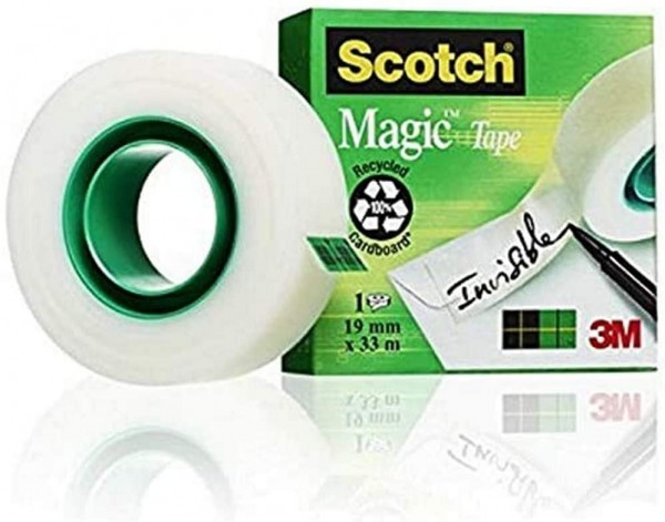 Scotch M8101933 Klebeband (1 Rolle, 19 mm x 33 m) matt/unsichtbar